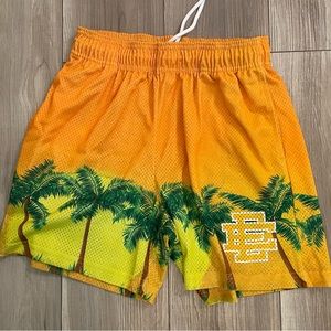 Eric Emanuel Shorts Palm Tree Yellow/Green